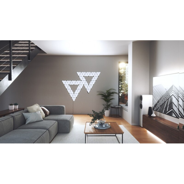 Додаткові панелі Nanoleaf Shapes Ultra Black Triangles Expansion Pack, Apple HomeKit, 3 шт. (NL47-0101TW-3PK)