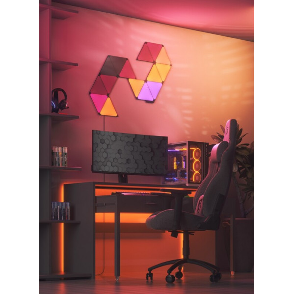 Додаткові панелі Nanoleaf Shapes Ultra Black Triangles Expansion Pack, Apple HomeKit, 3 шт. (NL47-0101TW-3PK)