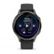 Смарт-годинник Garmin Venu 4 41mm Slate Bezel with Black Silicone Band (010-03013-02)