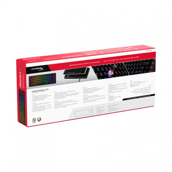 Клавіатура HyperX Origins 2 65 HX Red USB Black (B4QS3AA)