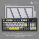 Клавіатура бездротова Ajazz AK980 V2 Maillard Switch Black (AK980-V2-M-BGY)