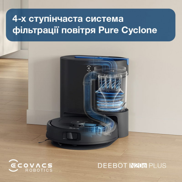 Робот-пилосос Ecovacs Deebot Ozmo N20E Plus (YDLX11-3) Black