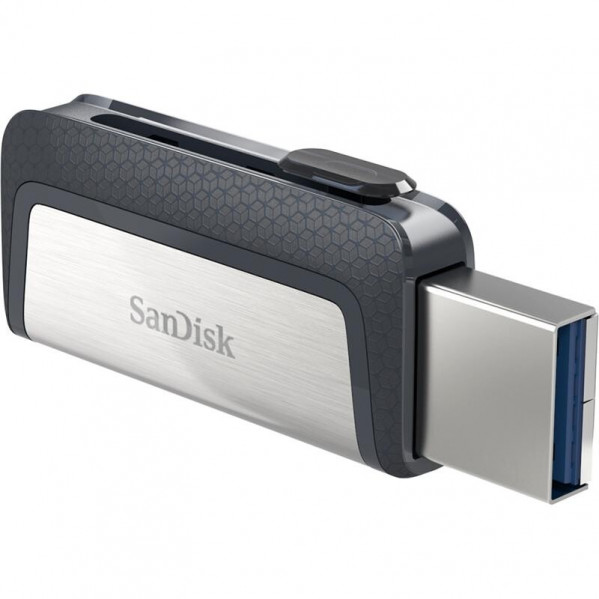 Флеш-накопичувач USB3.1 64GB Type-C SanDisk Ultra Dual Silver (SDDDC2-064G-G46)