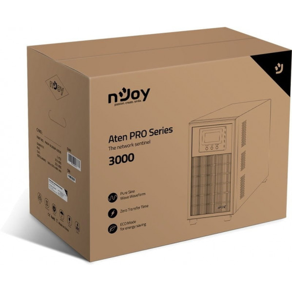 Джерело безперебійного живлення NJOY Aten Pro 3000 (PWUP-OL300AP-AZ01B)