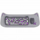 Комплект бездротовий (клавіатура, миша) Canyon HSET-W6 Kitty Edition Violet (CNS-HSETW6VT)