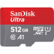 Карта пам`ятi MicroSDXC 512GB UHS-I Class 10 SanDisk Ultra A1 R150MB/s + SD-adapter (SDSQUAC-512G-GN6MA)