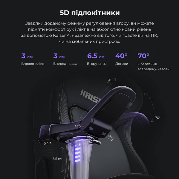 Крісло для геймерів Anda Seat Kaiser 4 Size L Brown (AD12YDDC-L-20-K-PV/C)