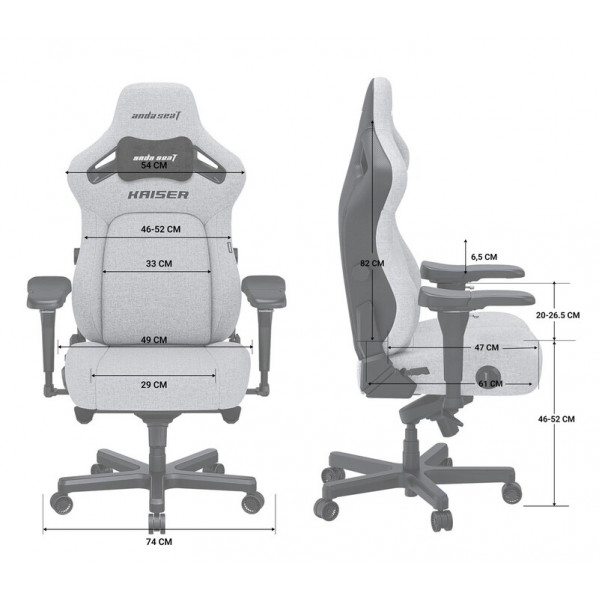 Крісло для геймерів Anda Seat Kaiser 4 Size L Brown (AD12YDDC-L-20-K-PV/C)