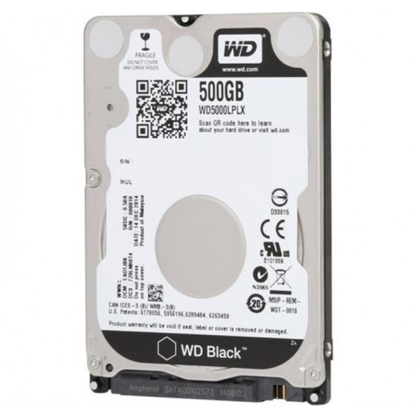 Накопичувач HDD 2.5" SATA 500GB WD Black 7200rpm 32MB (WD5000LPLX)