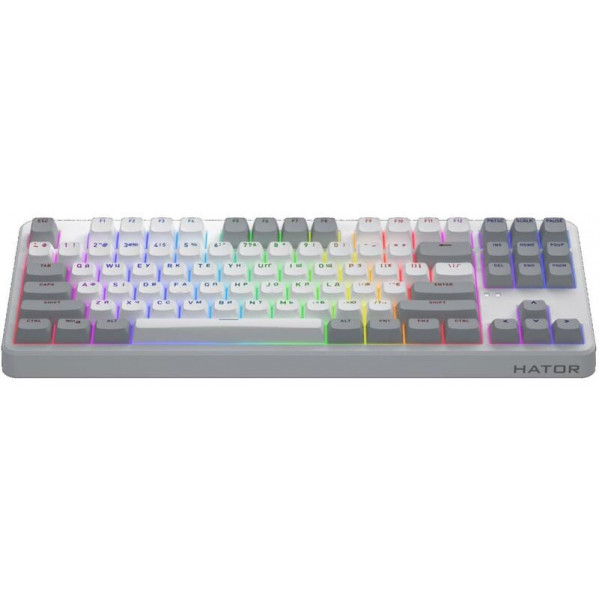 Клавіатура бездротова Hator Rockfall 3 Mecha TKL Wireless Orange White (HTK851UA)