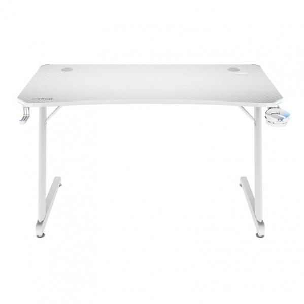 Геймерський стіл Trust GXT 709W Luminus RGB White (25328)
