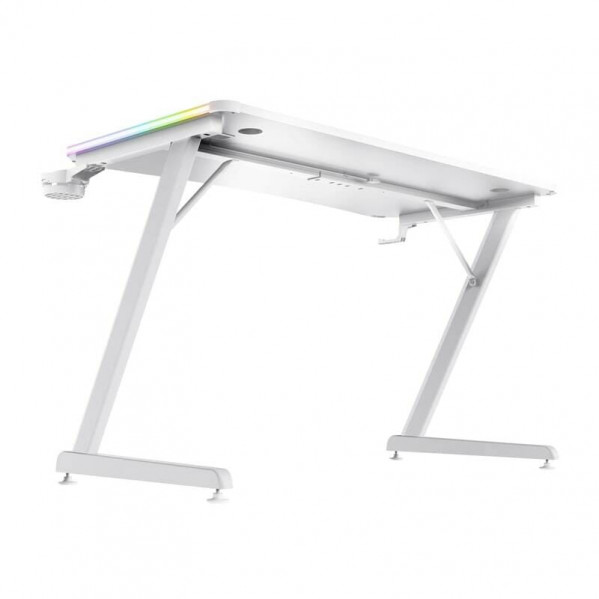 Геймерський стіл Trust GXT 709W Luminus RGB White (25328)