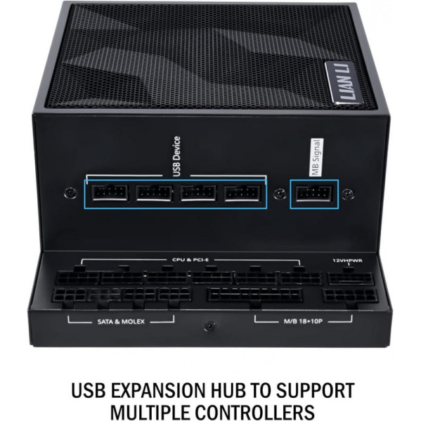 Блок живлення Lian Li EDGE1000, 80 Plus Platinum, Black, EU Cord (G9P.EG1000.BE00.EU)