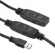 Активний подовжувач PowerPlant USB 3.0 AM - AF, 10 м (CA912858)